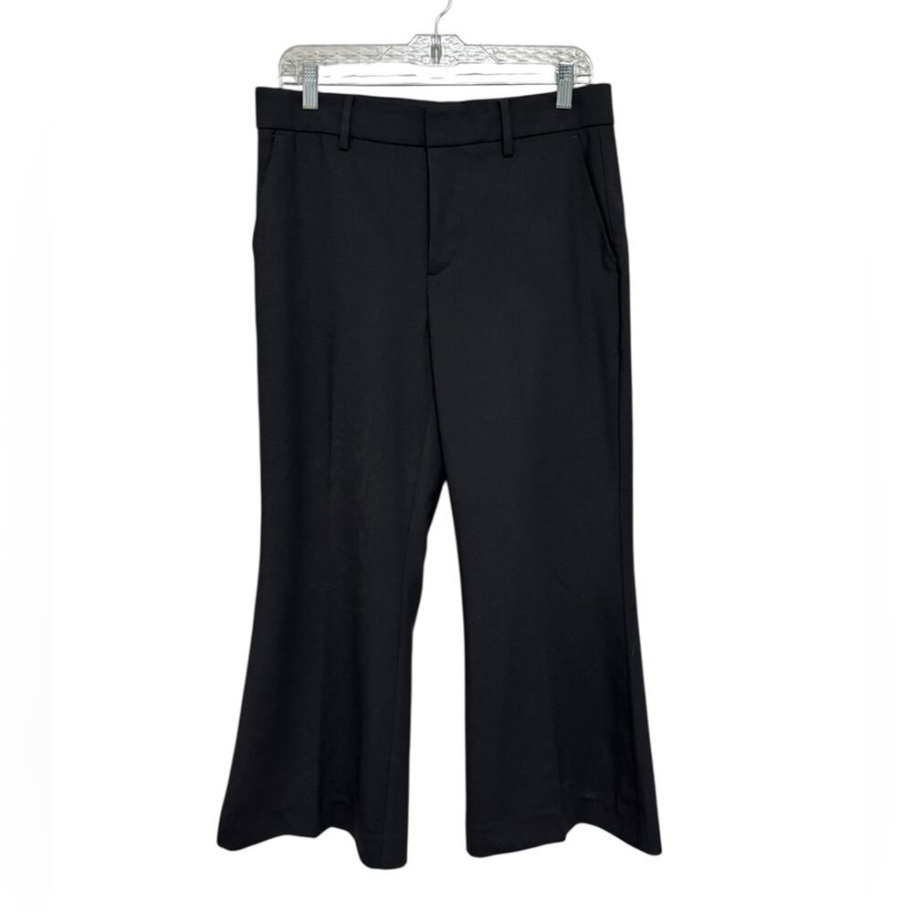 NEW Madewell Kick Out Crop Pants in Wool-Blend Twill in Black - Size 4 - Picture 3 of 11